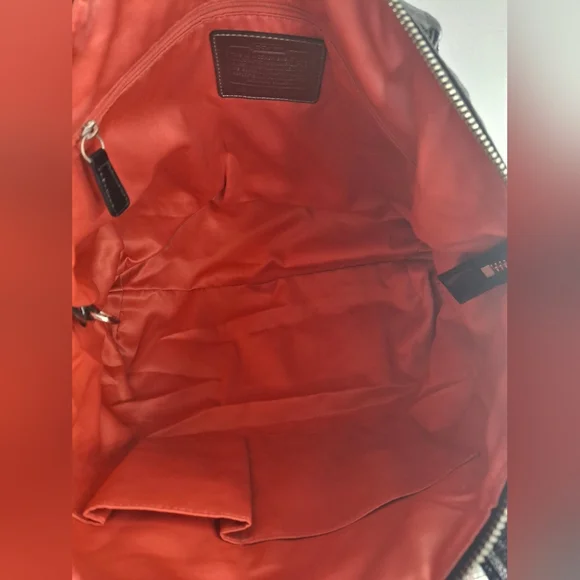 Coach Poppy Op Art Jacquard Signature Shoulder Bag 13826 EUC - Picture 7 of 8